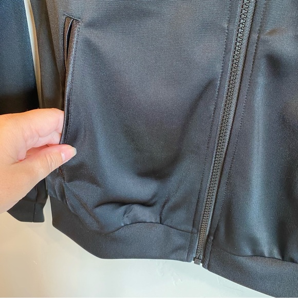 ADIDAS Classic Black and White Stripe Drizzle Track Jacket - Picture 4 of 6